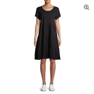 Tiered Black Dress